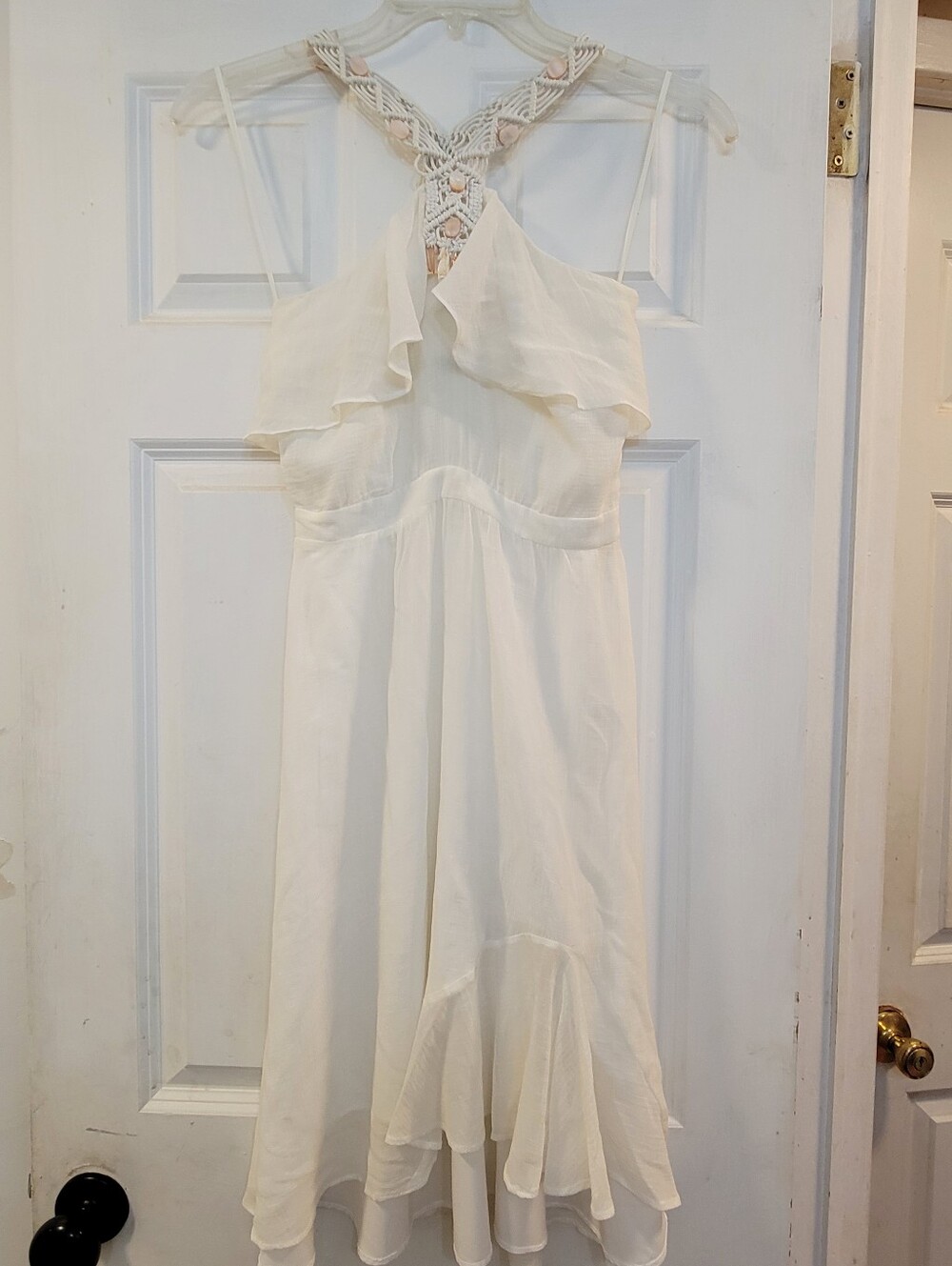 leifsdottir Cream Textured Tie-Front Top